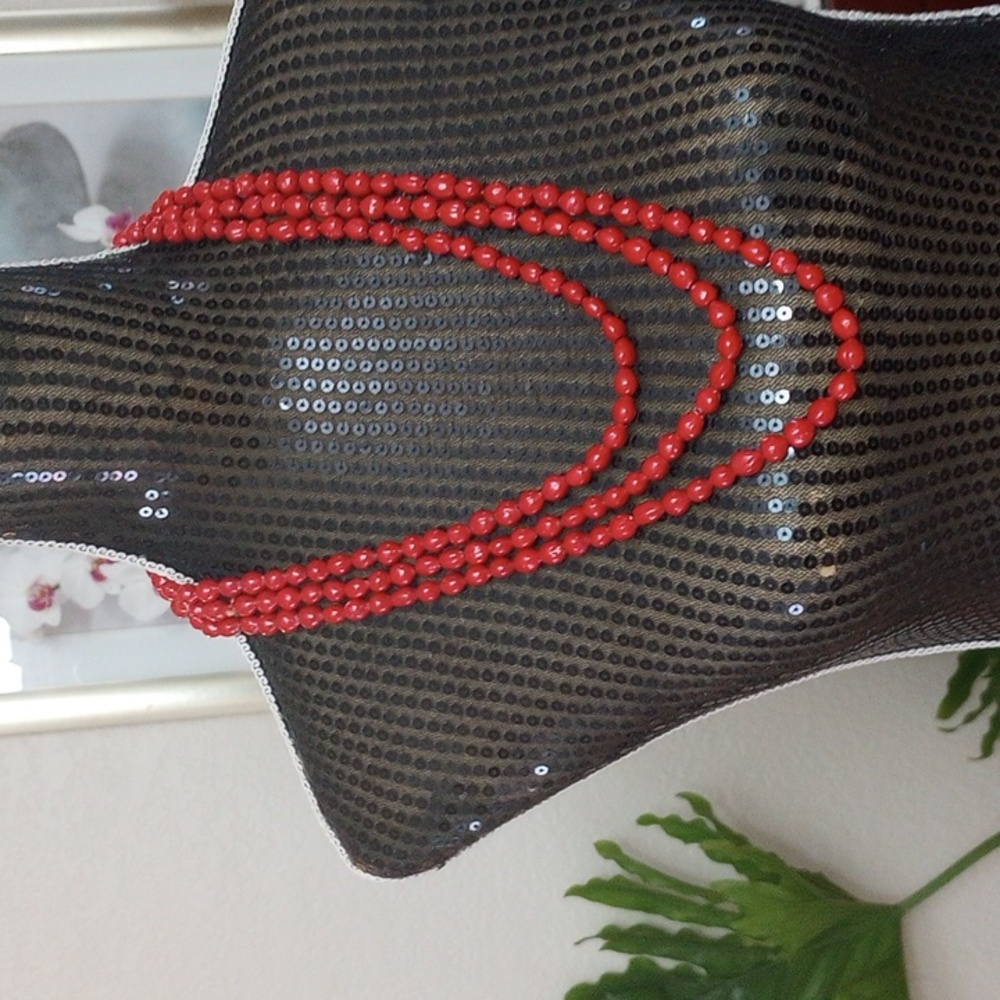 NWOT Long Huayruro red seed Necklace.